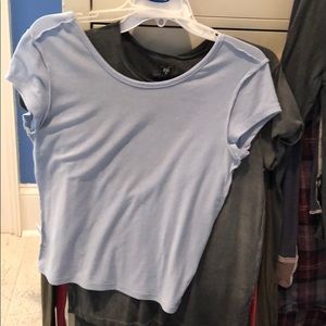 Me to we open back shirt